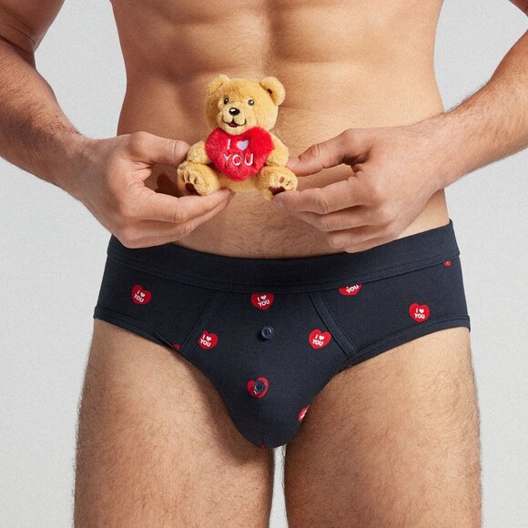 Intimissimi I Love You Plush Toy Superior Cotton Briefs - Picture 3 of 6